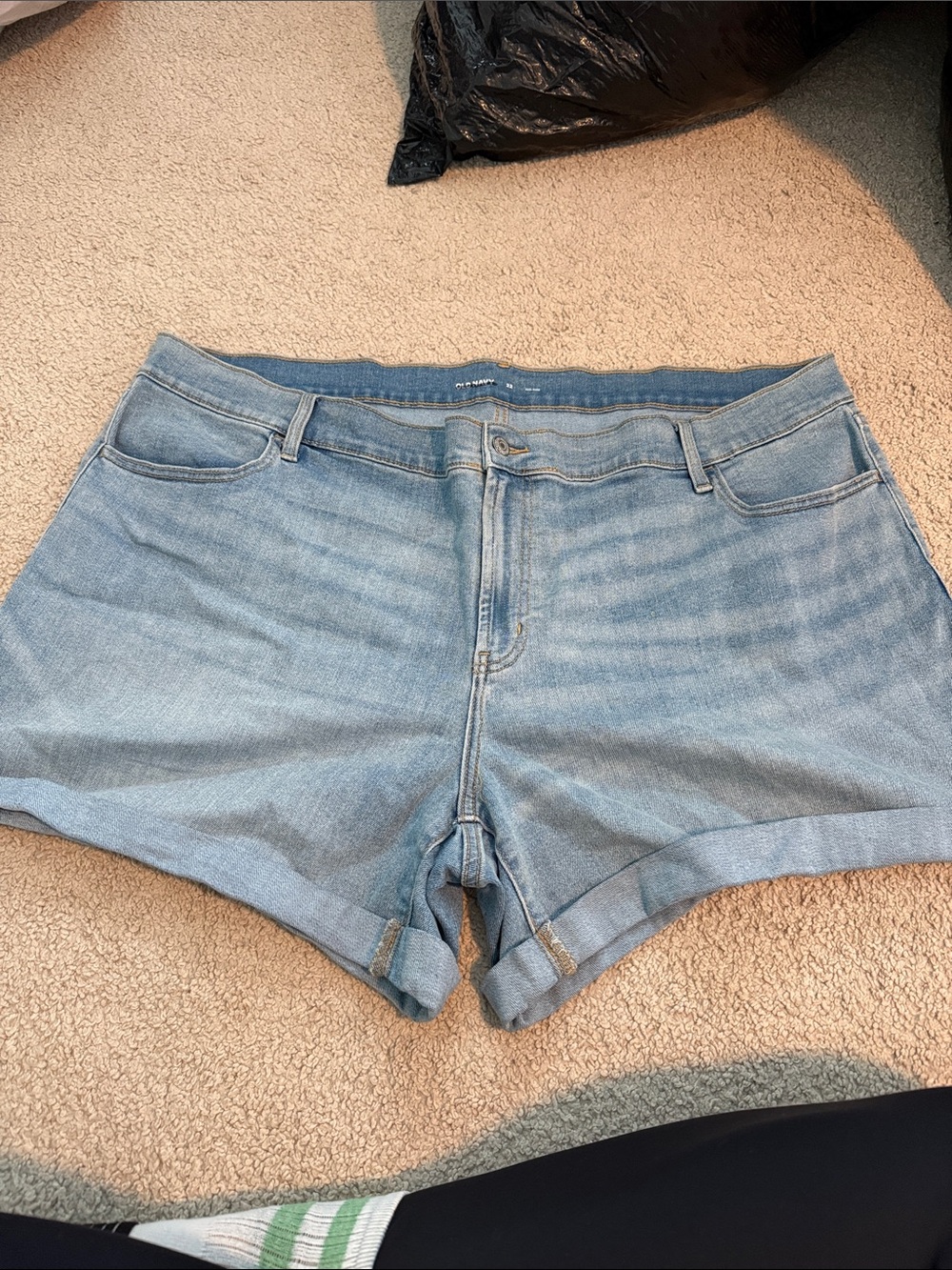 Old Navy Light Blue Denim Roll-Hem Women's Shorts